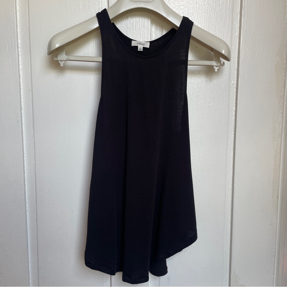 Aritzia Wilfred Black Race Back Tank XS